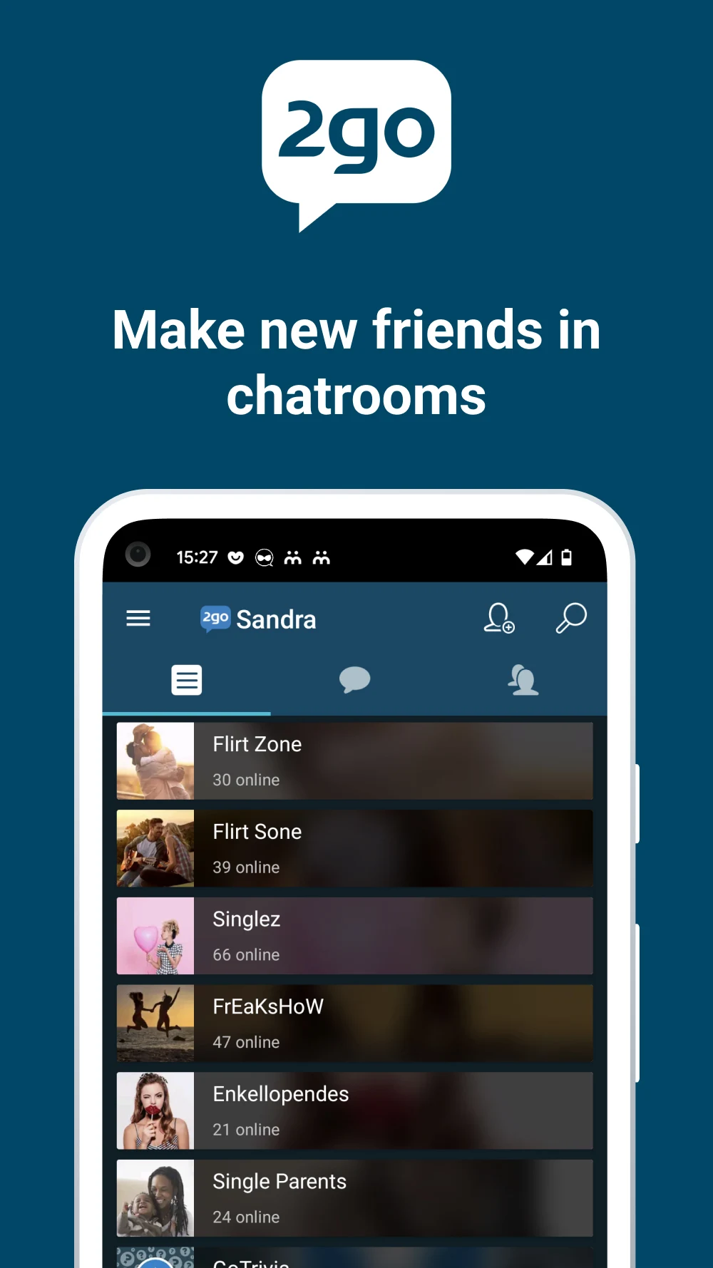2go Chat - Chat Rooms & Dating screenshot