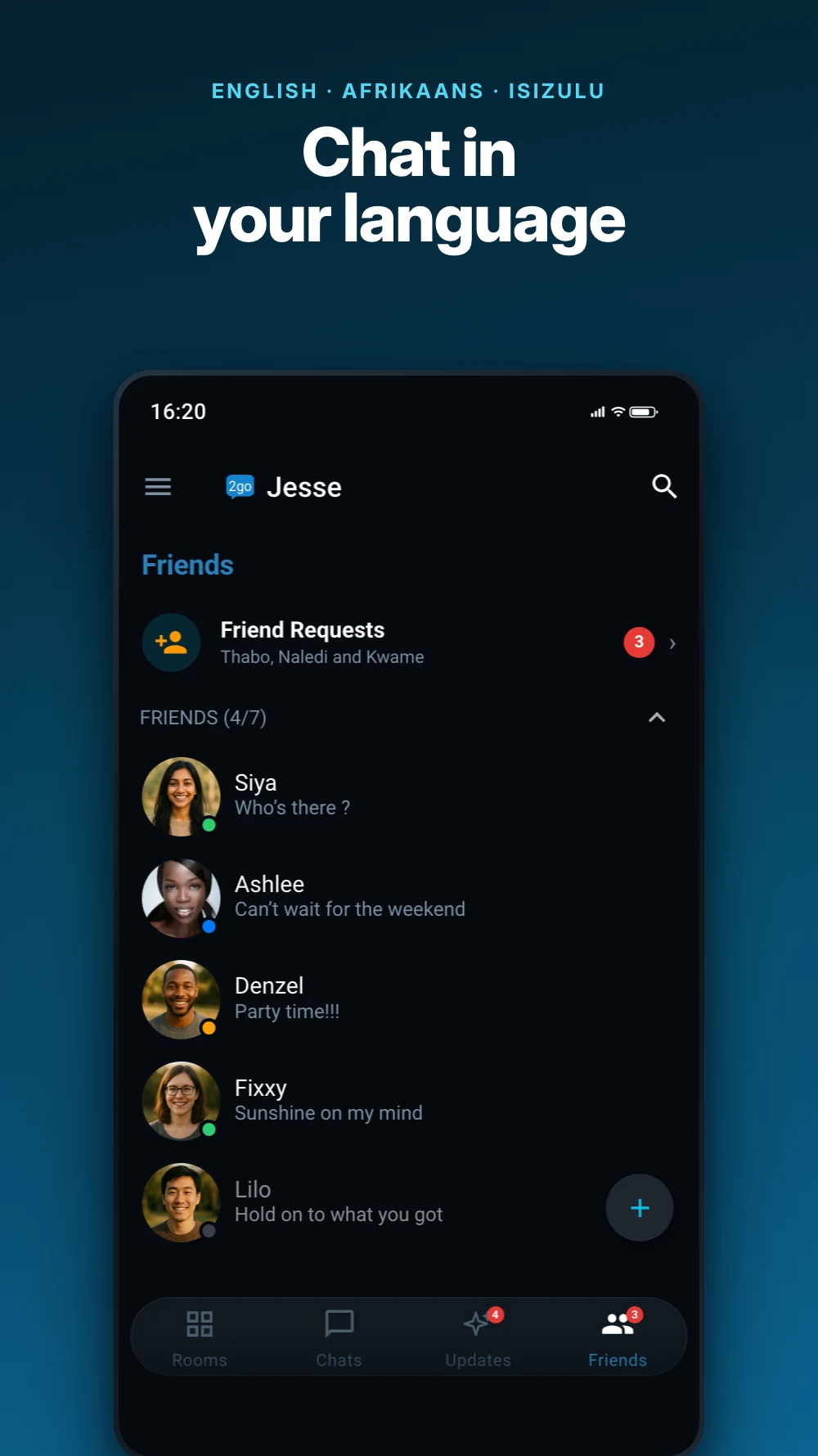2go Chat - Chat Rooms & Dating screenshot